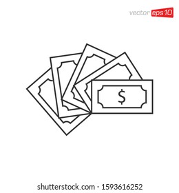 Money Icon Design Vector Template