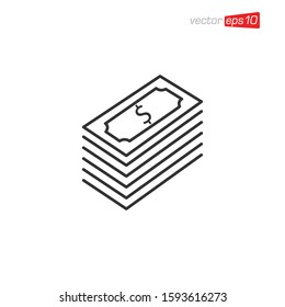 Money Icon Design Vector Template
