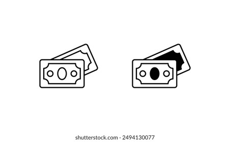 Money icon design with white background stock illustration