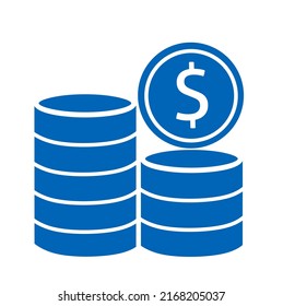 Icono de dinero. Vector de moneda de dólar con diseño sencillo. Ilustración del concepto de negocio