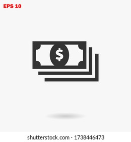 Money icon , Dollar vector eps 10