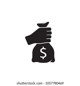 Money icon - dollars. Vector illustration, EPS 10.