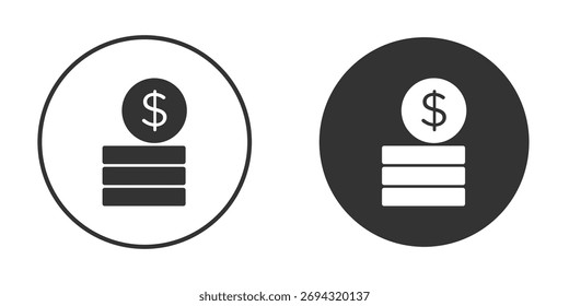 Money icon doodle vectors, vector illustration