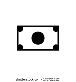 Icono del dinero. E - Icono de cartera. Elemento E-Commerce. E - Icono de dinero, símbolo de interfaz de usuario - Vector