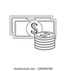 money icon. Element of banking for mobile concept and web apps icon. Outline, thin line icon for website design and development, app development