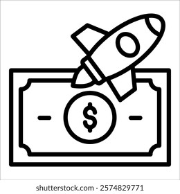 Money Icon Element For Design