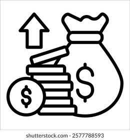 Money Icon Element For Design