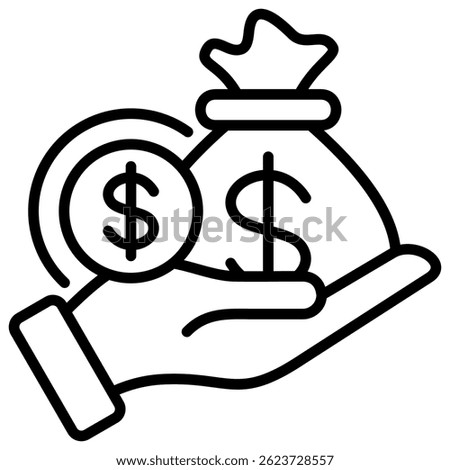 Money Icon Element For Design