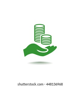 Money icon Flat.