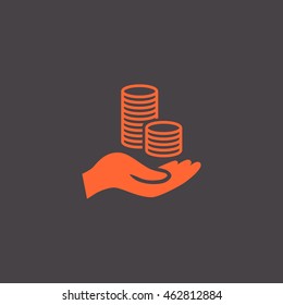 Money icon Flat.
