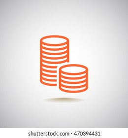 Money icon Flat.