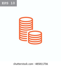 Money icon Flat.