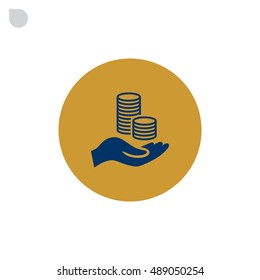 Money icon Flat.