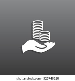 Money icon Flat.