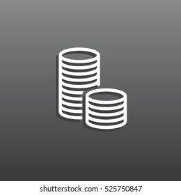 Money icon Flat.