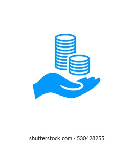 Money icon Flat.