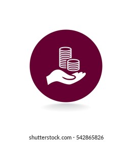 Money icon Flat.