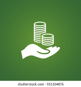 Money icon Flat.