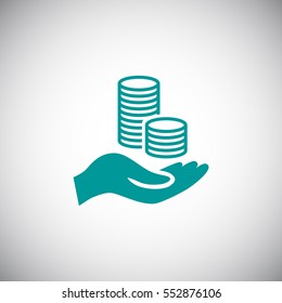 Money icon Flat.
