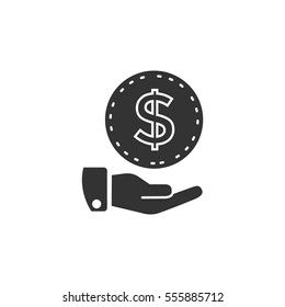 Money icon Flat.