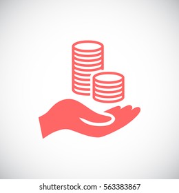 Money icon Flat.