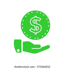 Money icon Flat.