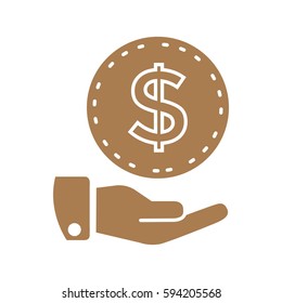 Money icon Flat.