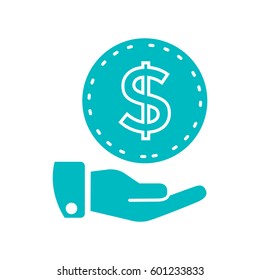 Money icon Flat.