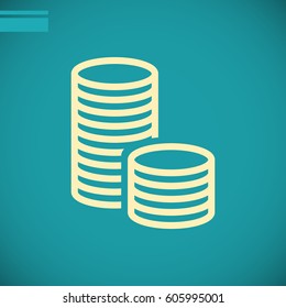 Money icon Flat.