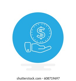 Money icon Flat.