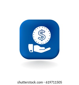Money icon Flat.