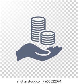 Money icon Flat.