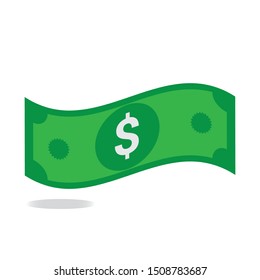 Money icon in flat design.