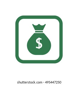 Money Icon. Flat design.