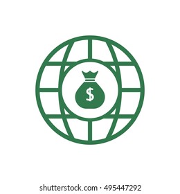 Money Icon. Flat design.