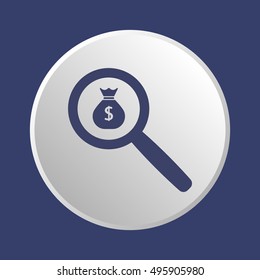 Money Icon. Flat design.