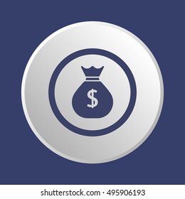 Money Icon. Flat design.