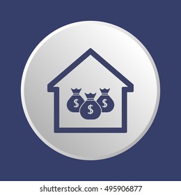 Money Icon. Flat design.