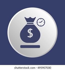Money Icon. Flat design.