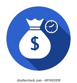 Money Icon. Flat design.