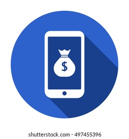 Money Icon. Flat design.