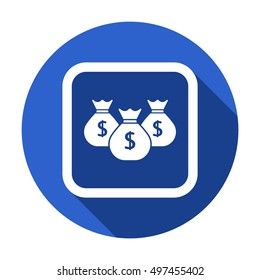 Money Icon. Flat design.