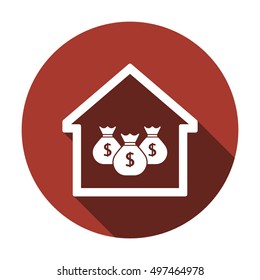 Money Icon. Flat design.