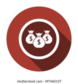 Money Icon. Flat design.