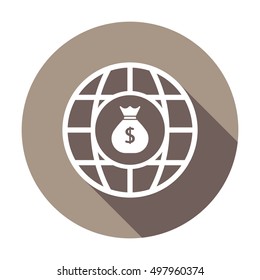 Money Icon. Flat design.