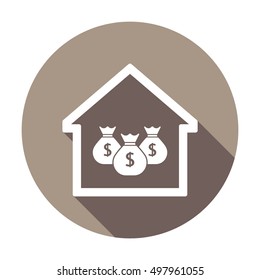 Money Icon. Flat design.