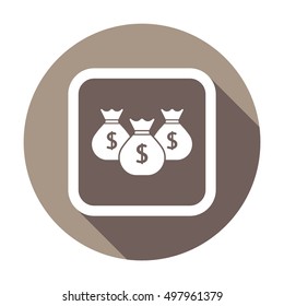 Money Icon. Flat design.