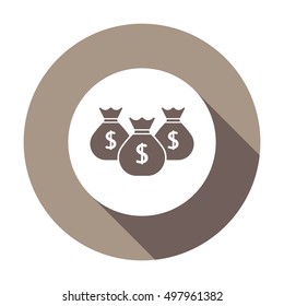 Money Icon. Flat design.