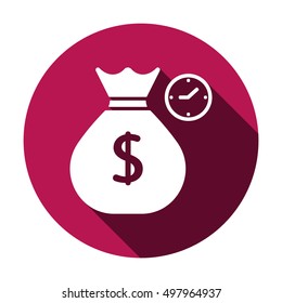 Money Icon. Flat design.