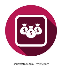 Money Icon. Flat design.